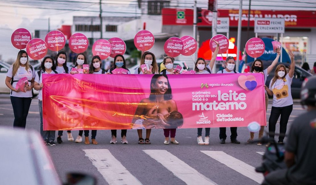 Prefeitura realiza ações de incentivo ao aleitamento materno em Maceió