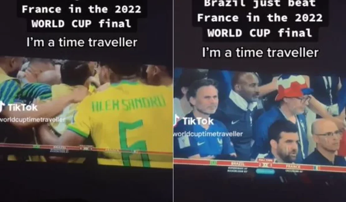 Homem afirma ser viajante do tempo e revela que Brasil vence a França na final da Copa do Mundo