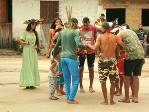 Equipe de fiscalização é recebida com a dança sagrada do Toré pelos Indígenas Aconã, em Traipu