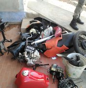 Jovem é preso em Arapiraca com várias peças de motocicletas roubadas 
