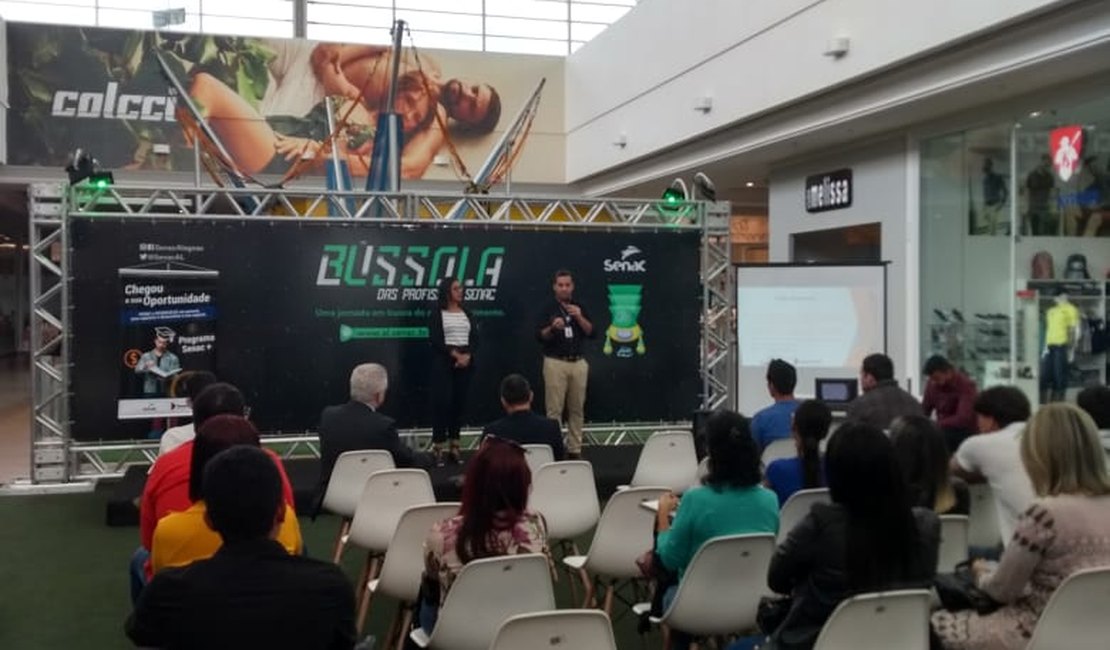 Em Arapiraca: Senac oferece  ferramenta de orientação profissional para público de centro de compras