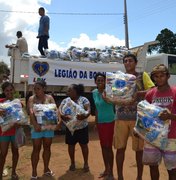 20 toneladas de alimentos são entregues pela Campanha de Natal da LBV em Alagoas