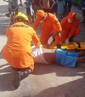 Colisão entre motocicletas deixa dois feridos na parte alta de Maceió
