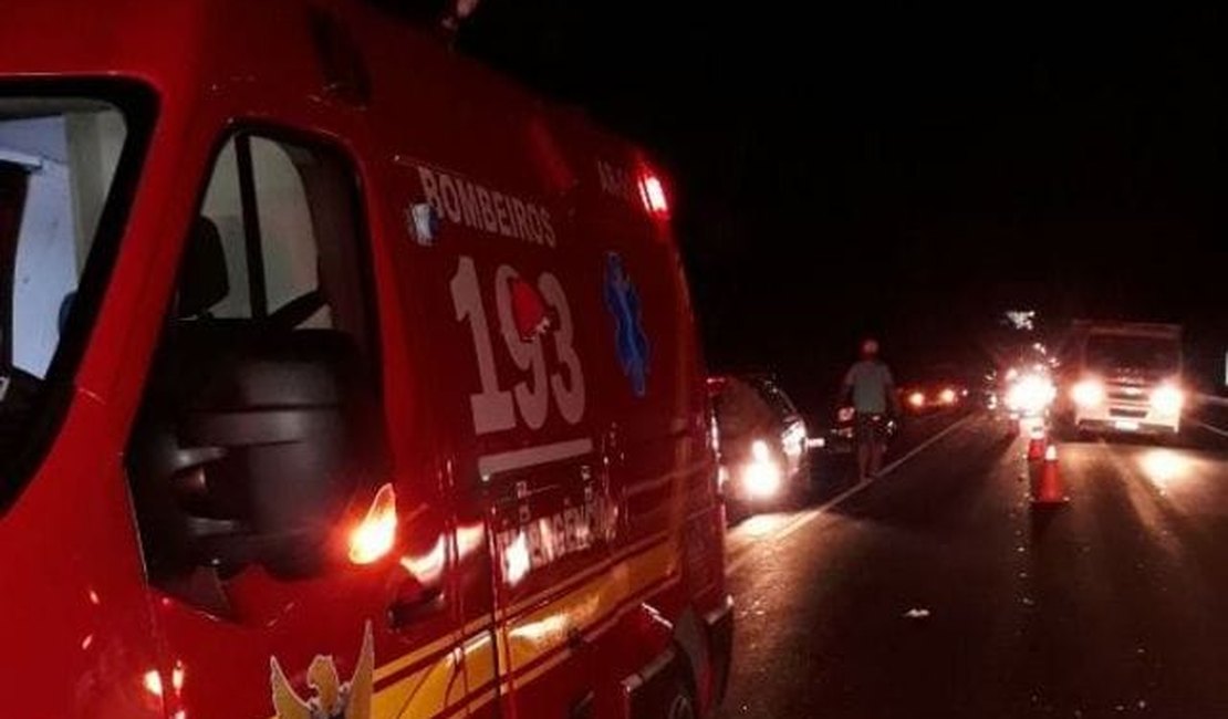 Colisão deixa três feridos em trecho da BR-316, em Santana do Ipanema