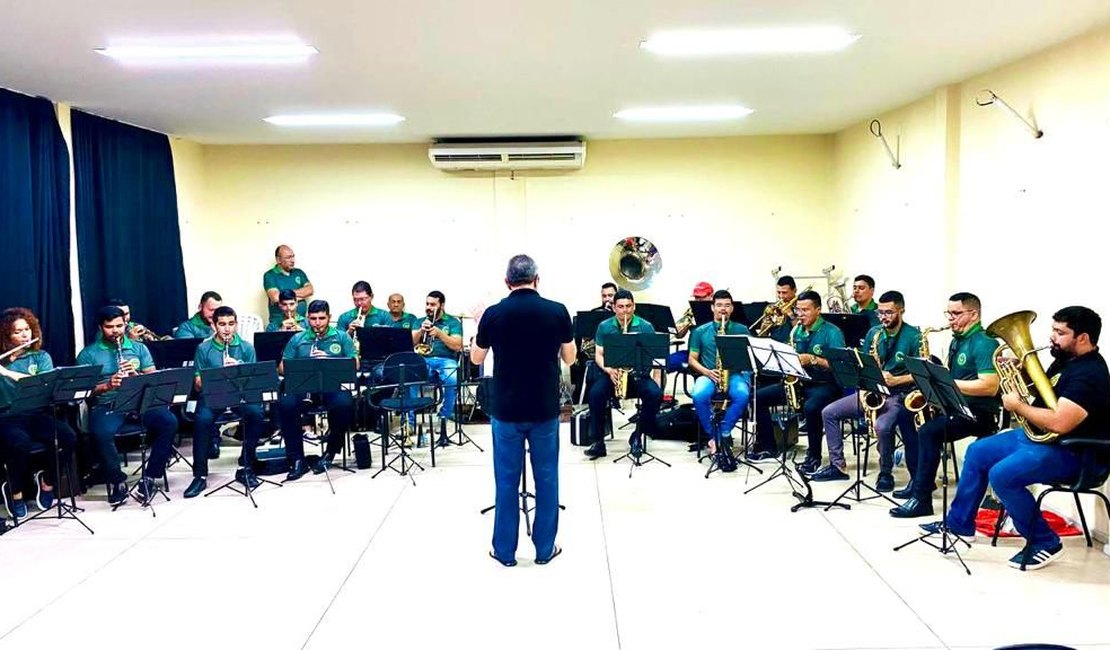 Filarmônicas se encontram em Arapiraca para comemorar aniversário da Sociedade Musical 30 de Outubro