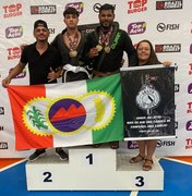 Atletas de Porto Calvo de jiu-jitsu são campeões em Palmeira dos Índios