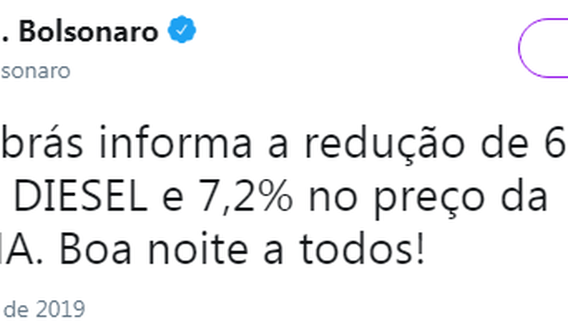 Petrobras vai reduzir preço do diesel e da gasolina nas refinarias a partir do sábado (1)