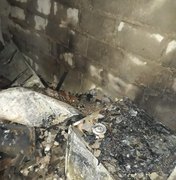 Curto-circuito em ventilador provoca incêndio e destrói residência em Atalaia