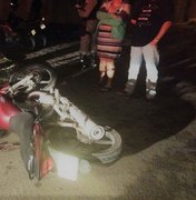 [Vídeo] Com suspeita de embriaguez, motociclista se envolve em acidente de trânsito