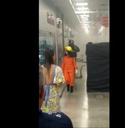Loja pega fogo dentro de supermercado na parte alta de Maceió