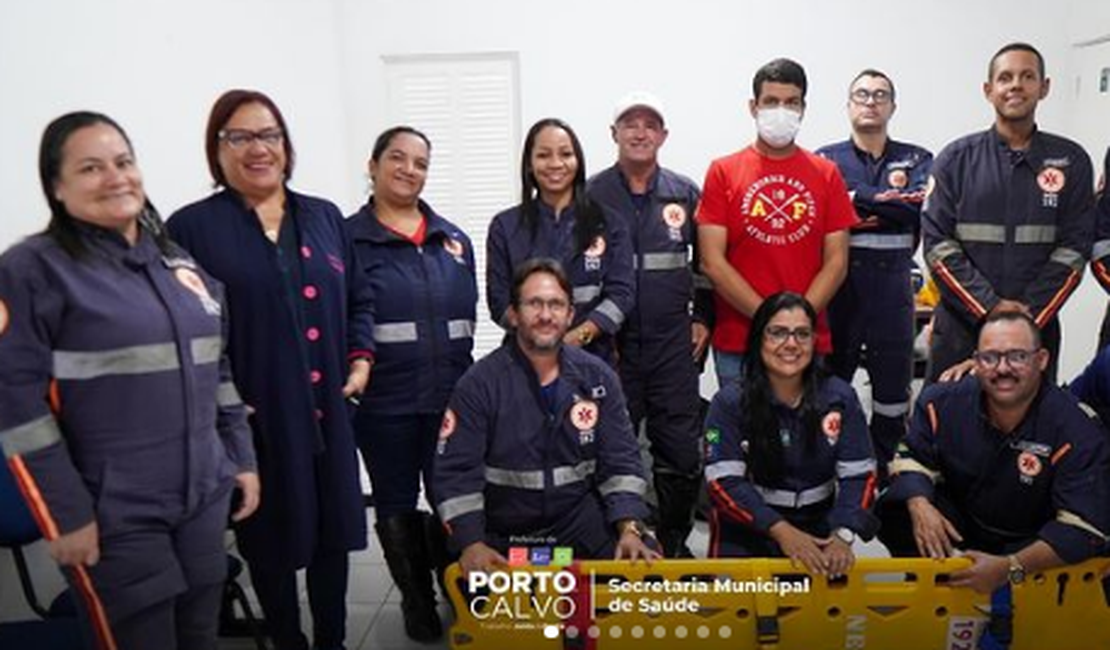 Socorristas de Porto Calvo participam de capacitação do SAMU