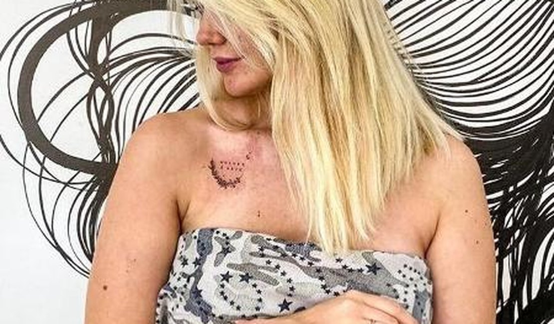Marcela Mc Gowan mostra nova tatuagem nas redes sociais