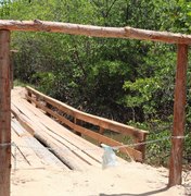 Ponte causa impasse entre bugueiros e proprietários de terreno em Maragogi