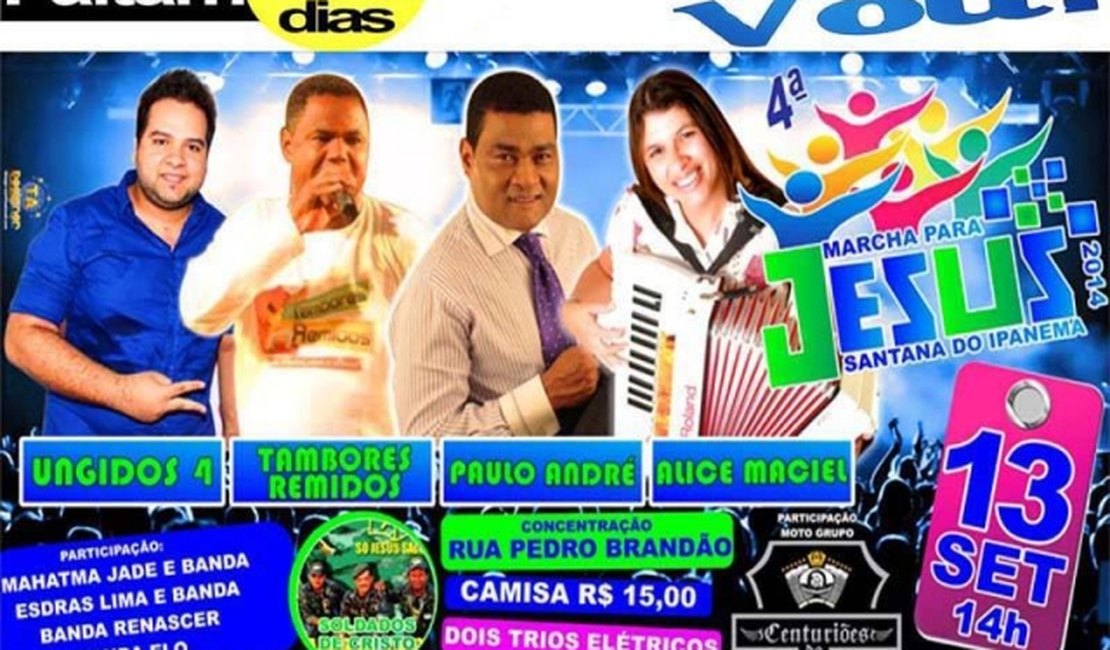 Evento evangélico será realizado em Santana do Ipanema