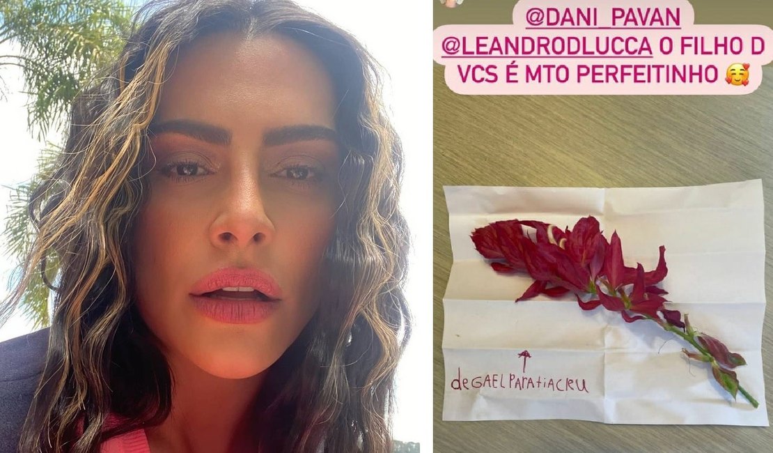 Cleo ganha presente do filho do namorado: 'Perfeitinho'