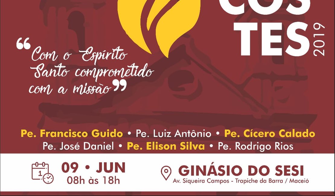 Arquidiocese de Maceió divulga programação da Solenidade de Pentecostes