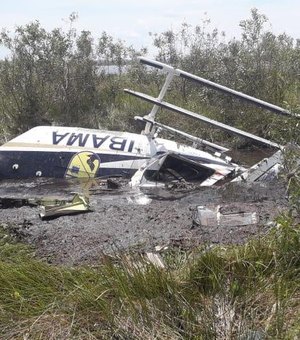 Aeronave do Ibama cai no Pantanal durante combate a incêndio e piloto morre em MT