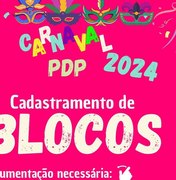 Prefeitura de Porto de Pedras inicia inscrições para cadastro de blocos
