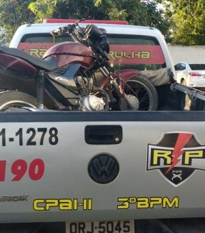 Polícia recupera moto de mototaxista cadastrado roubada esta semana