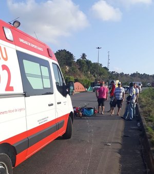 Motociclista morre após ser atingido por ônibus no Clima Bom, em Maceió