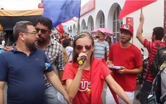 Manifestantes tomaram as ruas de Arapiraca contra o governo Temer