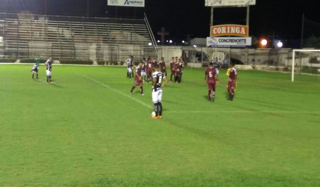 Em Arapiraca, ASA busca empate no segundo tempo e fica no 1x1 com o Jacuipense-BA
