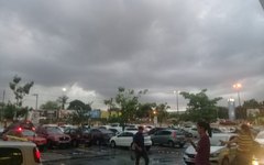 Nuvens escuras no céu de Arapiraca