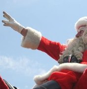 Papai Noel é atacado por pedradas de crianças ao ficar sem balas