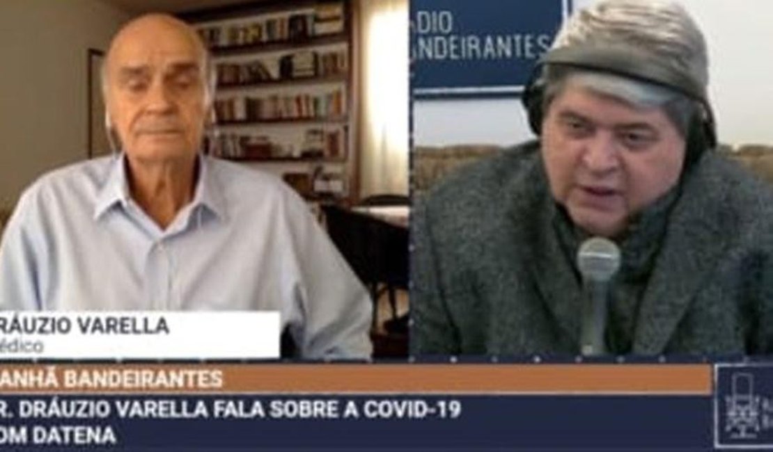 Datena abandona entrevista com Drauzio Varella ao saber de morte da sogra