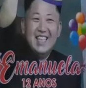 Fã de k-pop ganha festa temática de aniversário, é zoada pelo irmão com foto de ditador norte-coreano e imagens viralizam