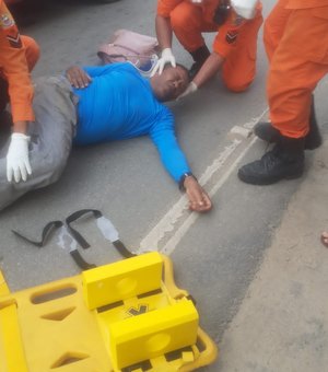 Motoqueiro fica ferido ao sofrer acidente de trânsito em Maragogi