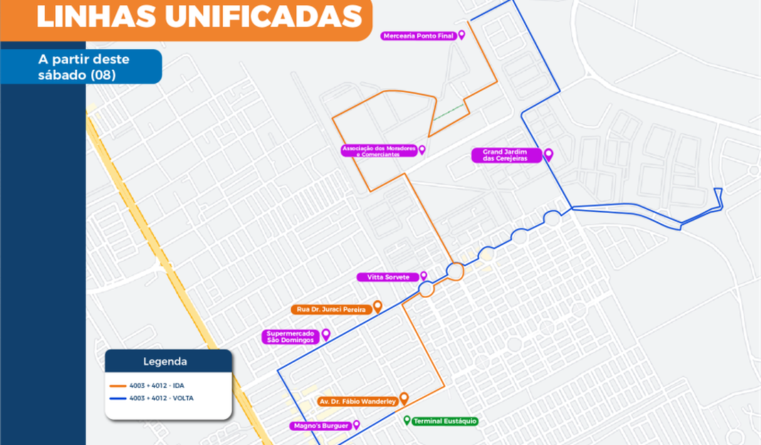 Linhas de ônibus que atendem o Eustáquio Gomes serão unificadas