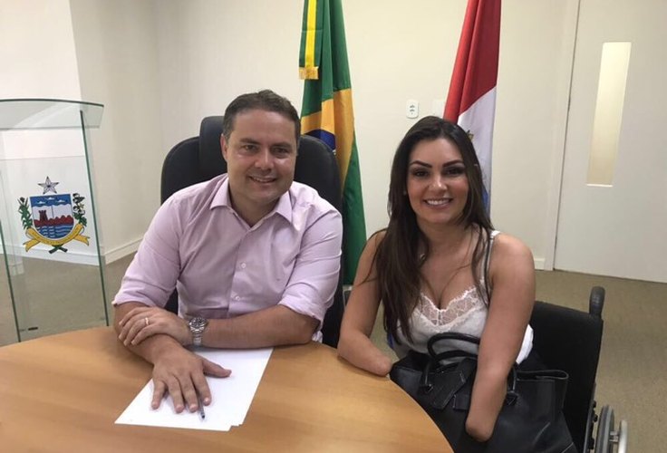 Deputada Thaise Guedes se reúne com Governador Renan Filho