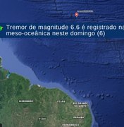 Oceano no Ceará tem terremoto de magnitude de 6,6