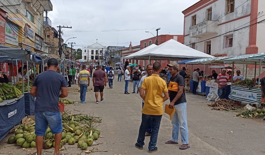 Feira do Agricultor gera renda e movimenta comércio de Porto Calvo