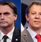 Ibope para presidente, votos válidos: Bolsonaro, 54%; Haddad, 46%