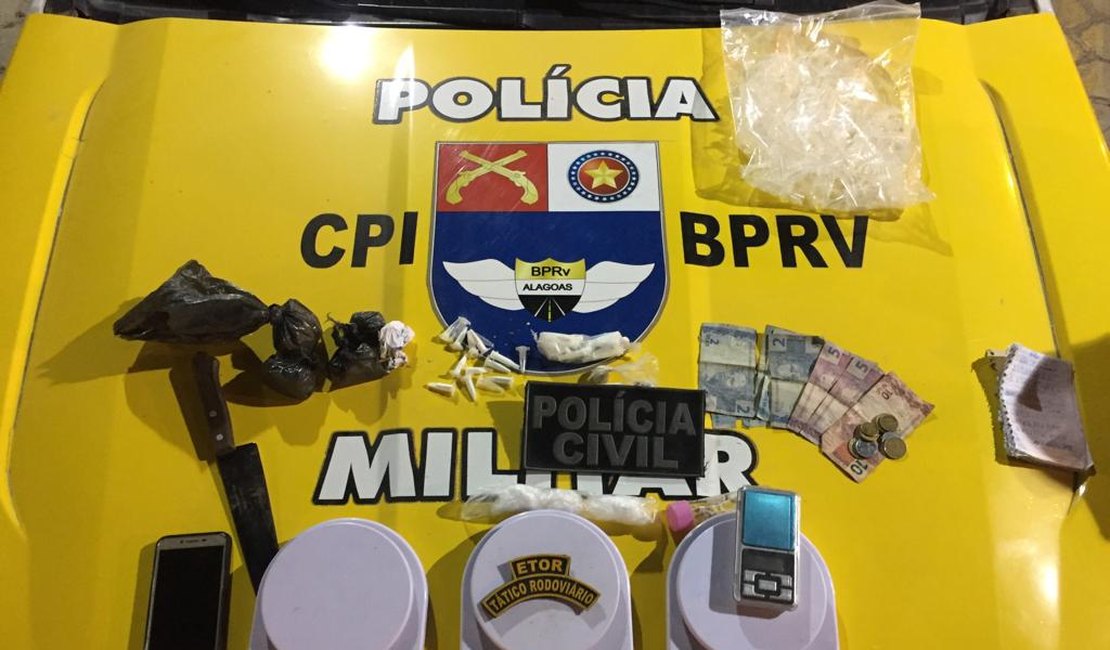 Ação integrada prende dupla acusada de tráfico de drogas em Maceió