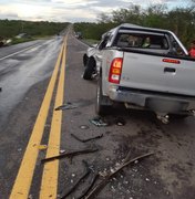 Colisão entre caminhonetes deixa seis feridos em Cacimbinhas