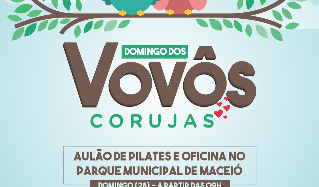 Parque Municipal terá Domingo dos Vovôs com pilates e oficina