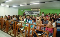 Professores em greve na Câmara de Vereadores de Arapiraca