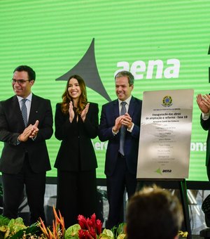 Prefeito Gilberto prestigia cerimônia de inauguração da ampliação do Aeroporto Internacional Zumbi dos Palmares em Rio Largo