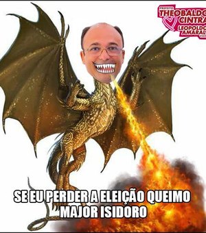 Candidato a prefeito de Major Izidoro vira “meme” de dragão nas redes sociais