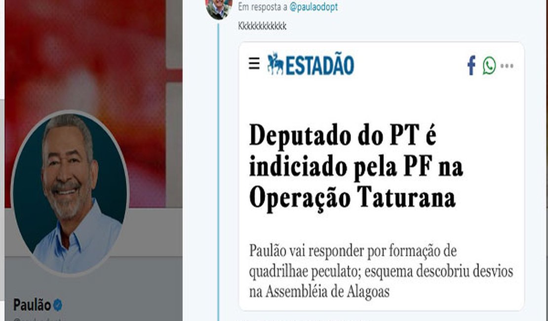 Paulão e Bolsonaro trocam alfinetadas no Twitter