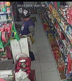 Ladrão é flagrado cometendo furto em Arapiraca