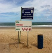 IMA instala placas que proíbem o tráfego de veículos em praias de Alagoas