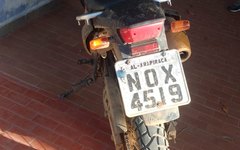 Motocicleta foi conduziada à Central de Polícia de Arapiraca
