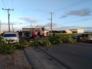 [Vídeo] Caminhoneiros começam a fechar principal entrada de Penedo
