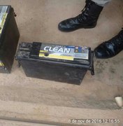PM recupera baterias furtadas em torres de telecomunicação no interior de AL