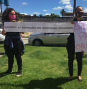 Professores aprovados em concurso de Rio Largo convocam novo protesto