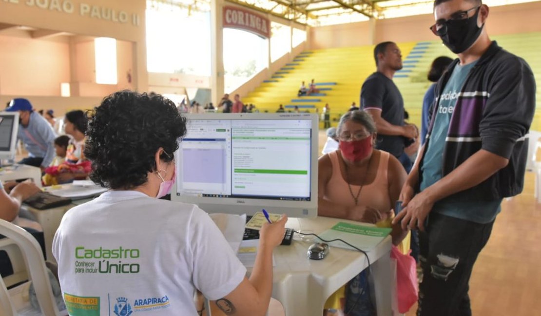 Atendimento e número de vagas no cadúnico é ampliado até outubro, em Arapiraca
